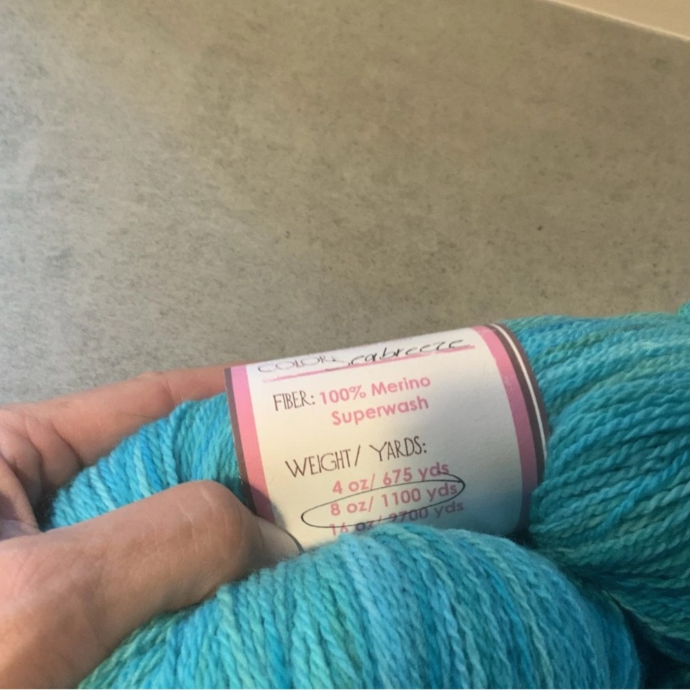 Pagewood Farm Willow Creek Hand Dyed Yarn “Seabreeze” 1100 yards - Picture 4 of 6